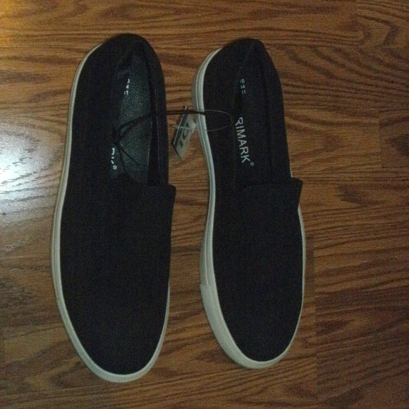 Primark Other - NWT Primark Black Slip-On Sneakers Shoes men USA size 11 NEW